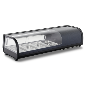 HLADILNA VITRINA, SUSHI-413  BLACK